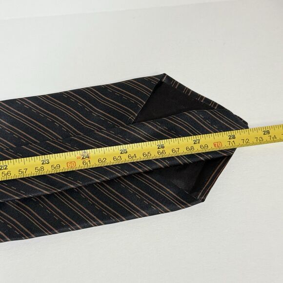 Mens 100% Silk Striped Neck Tie Formal Wear - Picture 8 of 15
